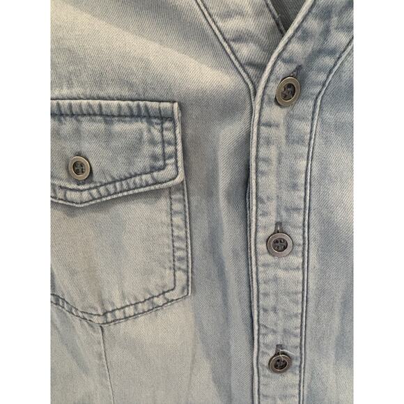 Mebon by Machine Jeans Shirt Women Small Denim Shirt - Picture 5 of 5